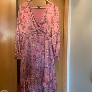 Zunie Romantic Rose Butterfly Garden Maxi Dress